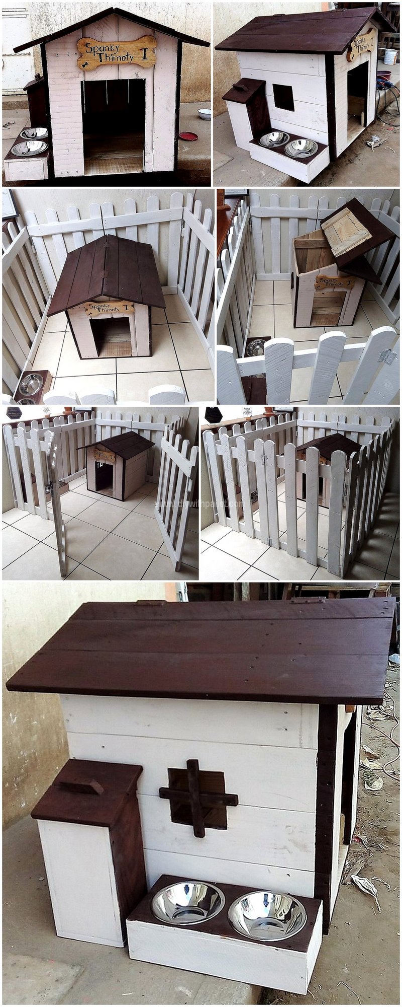 wood pallet dog house