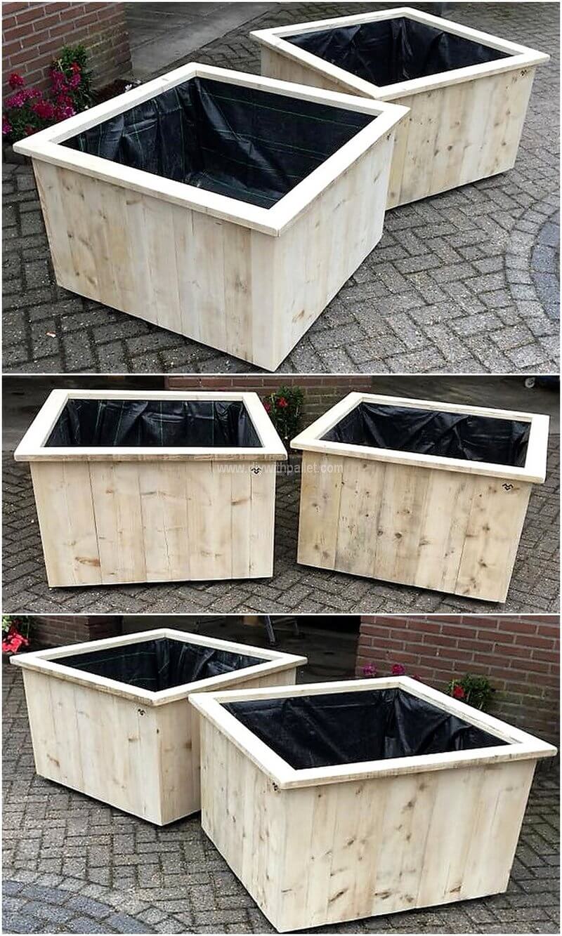 wood pallet planters