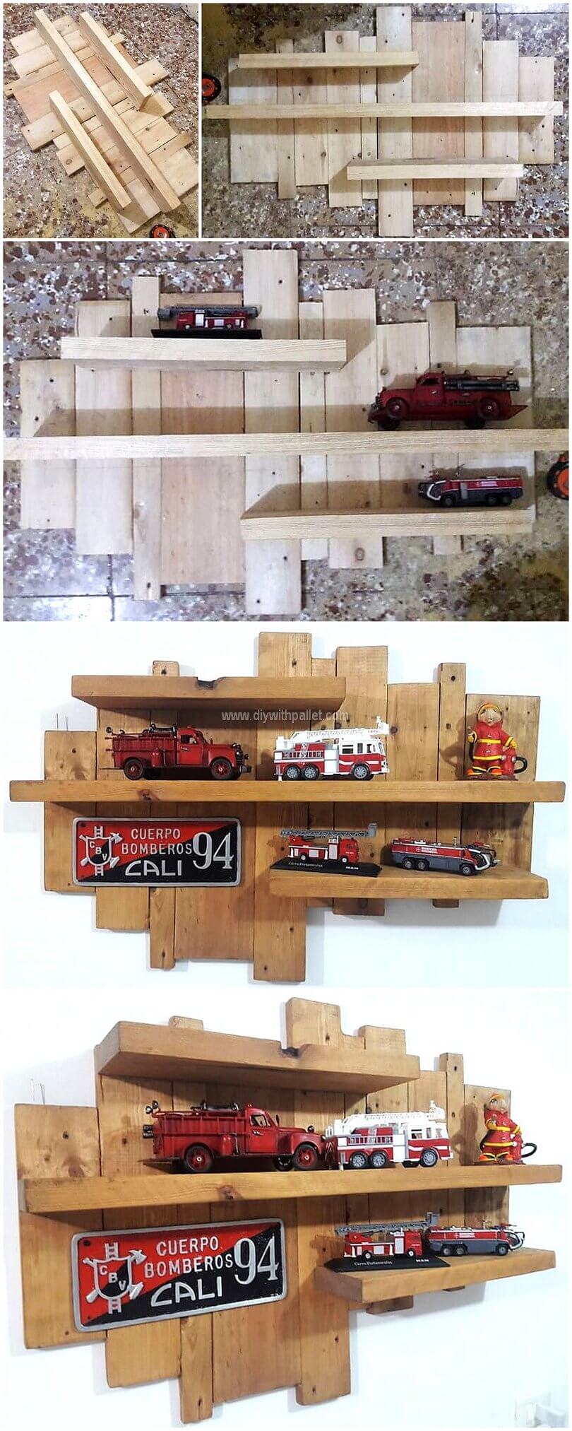 wood pallet shelf