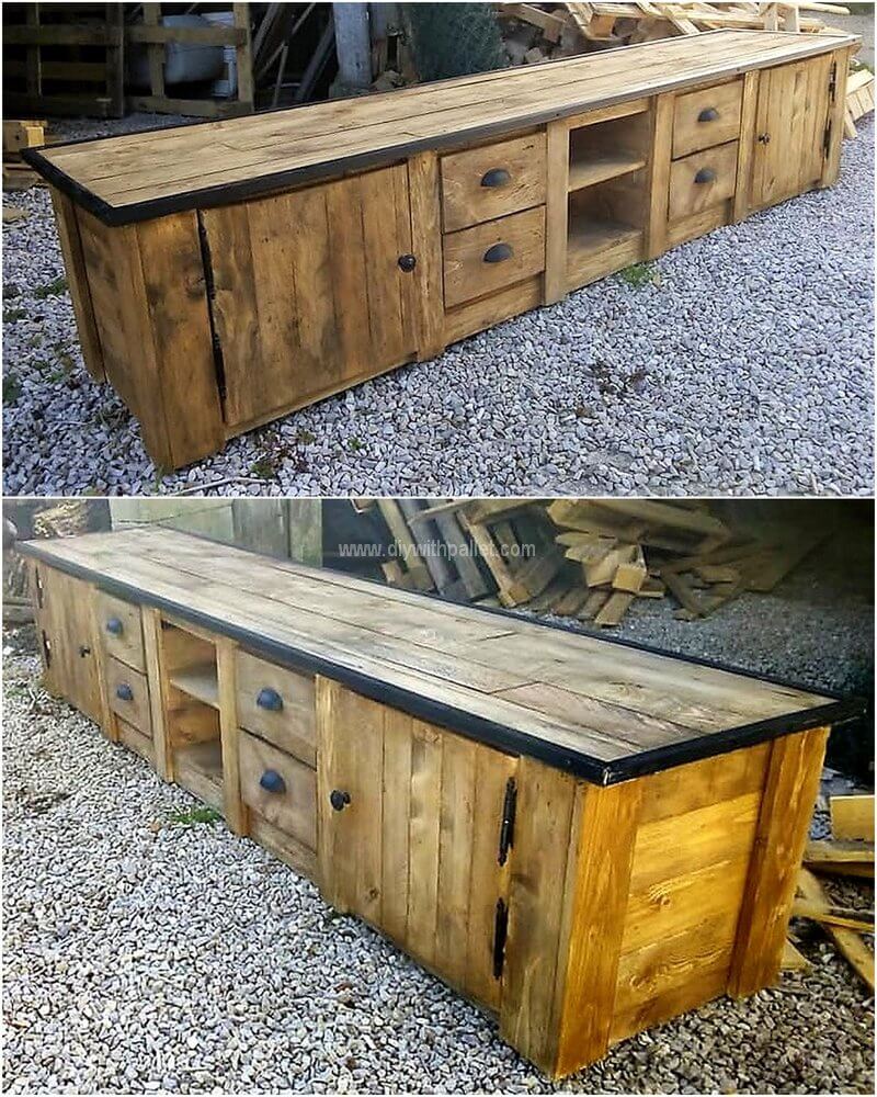 wood pallet tv stand plan