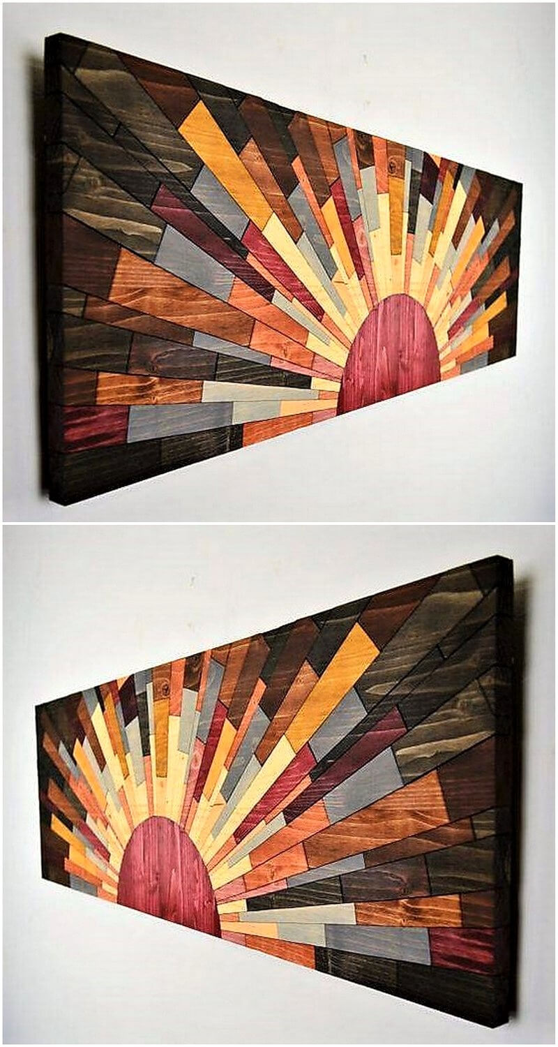 wood pallet wall art craft