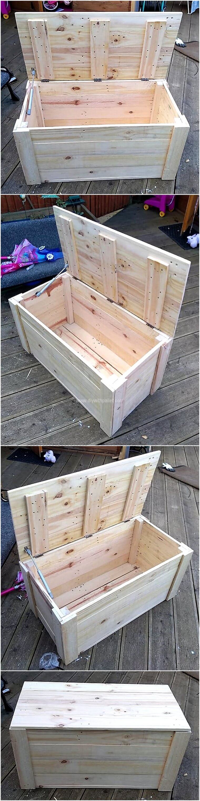 wooden pallet chest