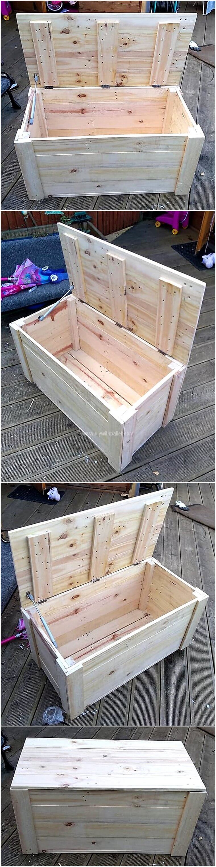 wooden pallet chest