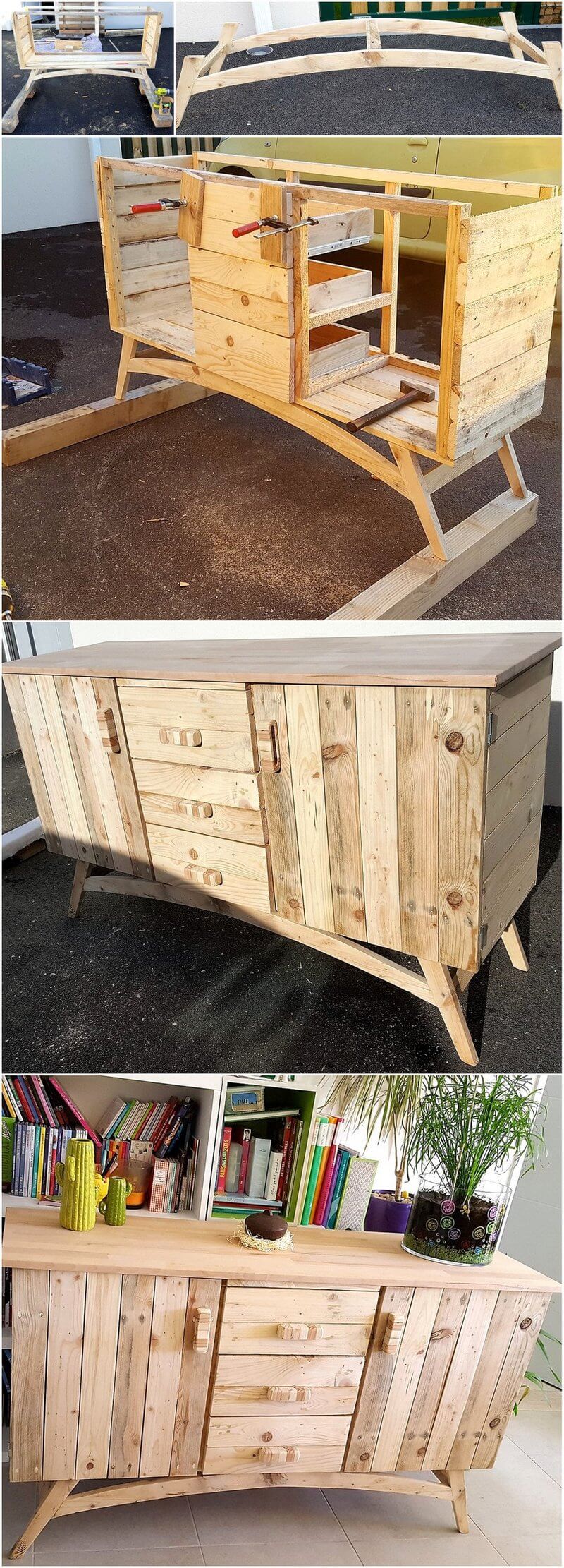 diy pallets wooden rustic entryway table idea