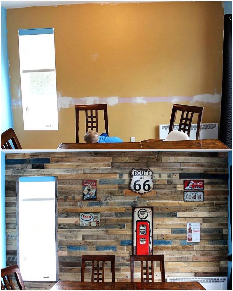 diy wood pallet wall art