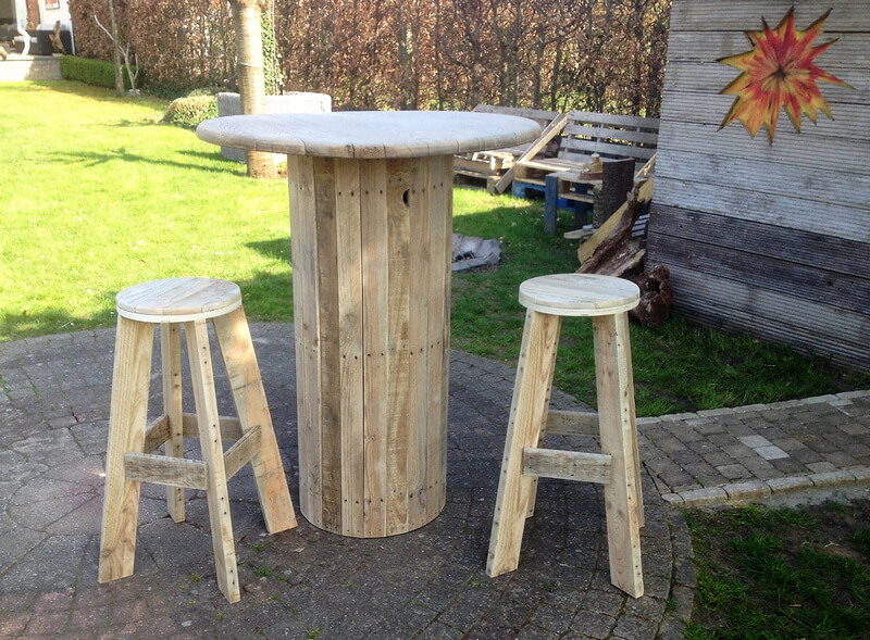 pallet garden bar set