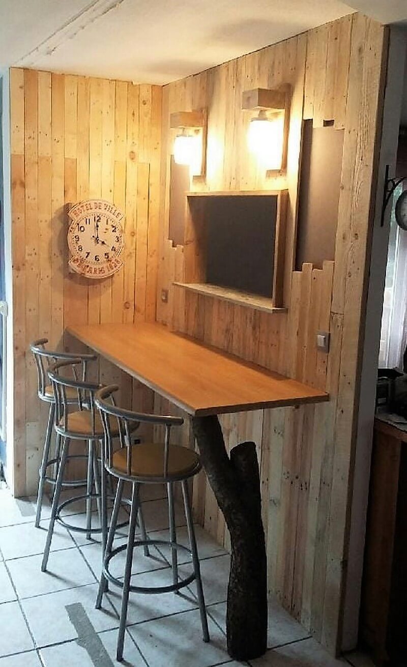 pallet kitchen corner idea