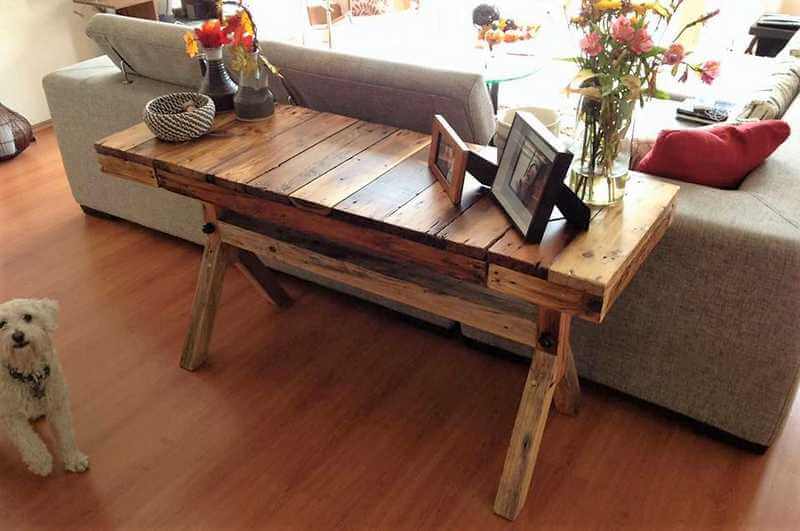 pallet sofa side table