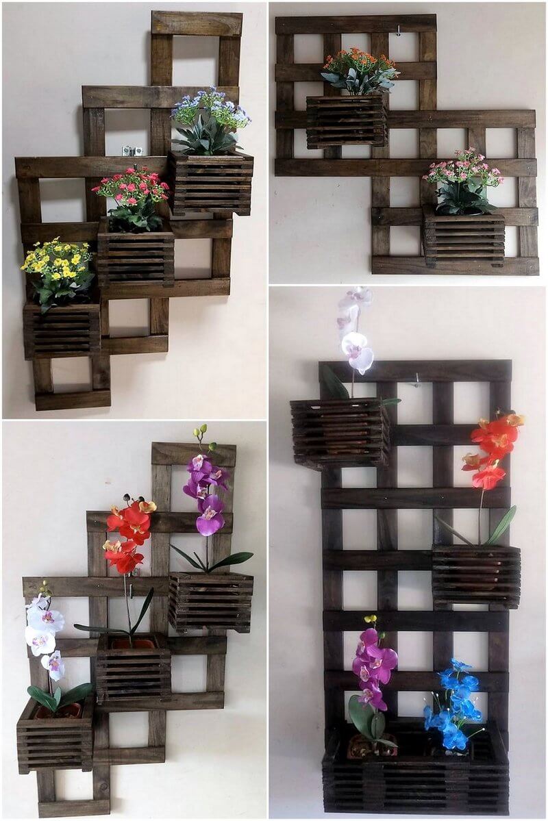 pallet verticle planter art