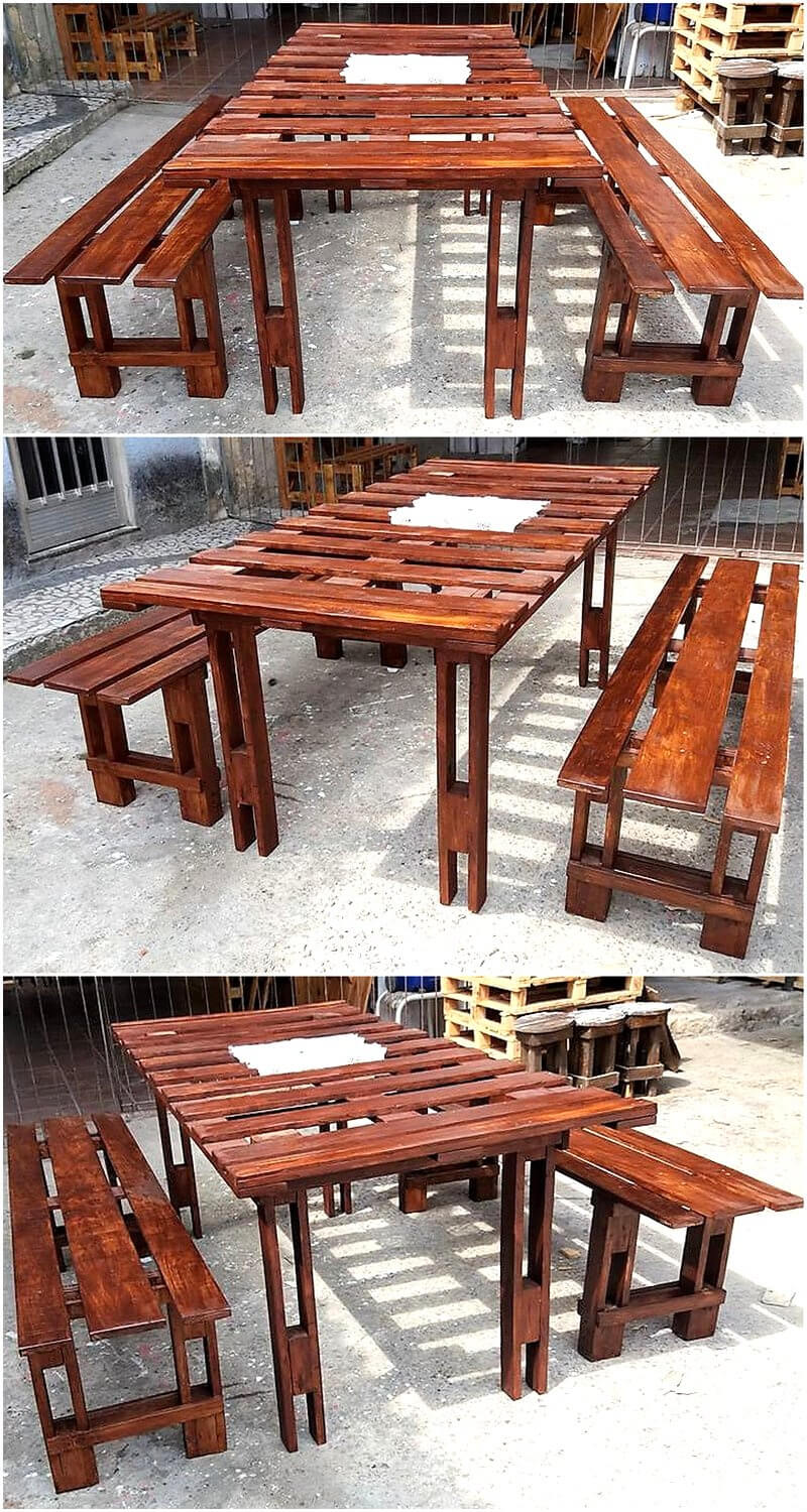 pallets made diningset