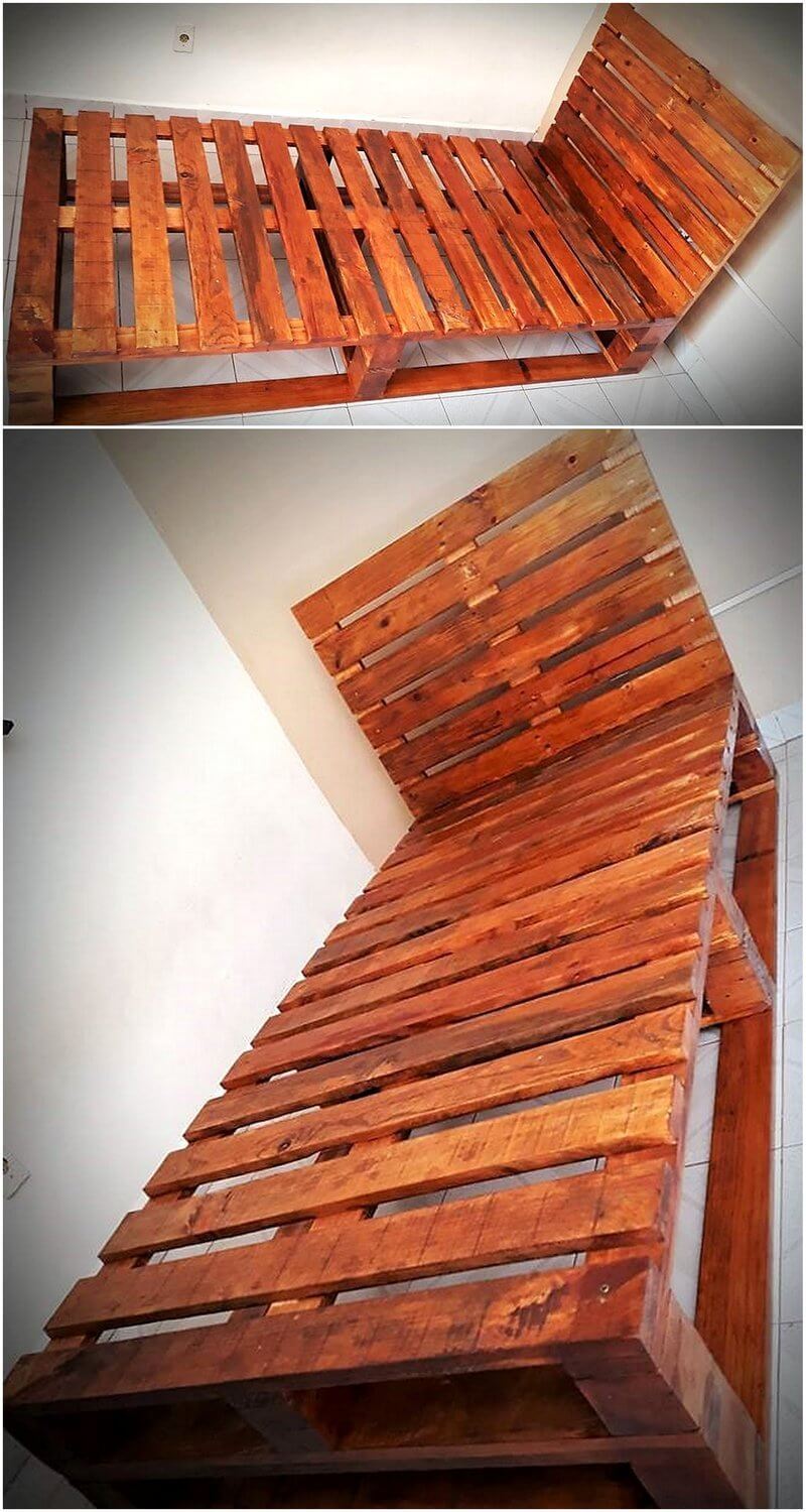 wood pallet bed frame