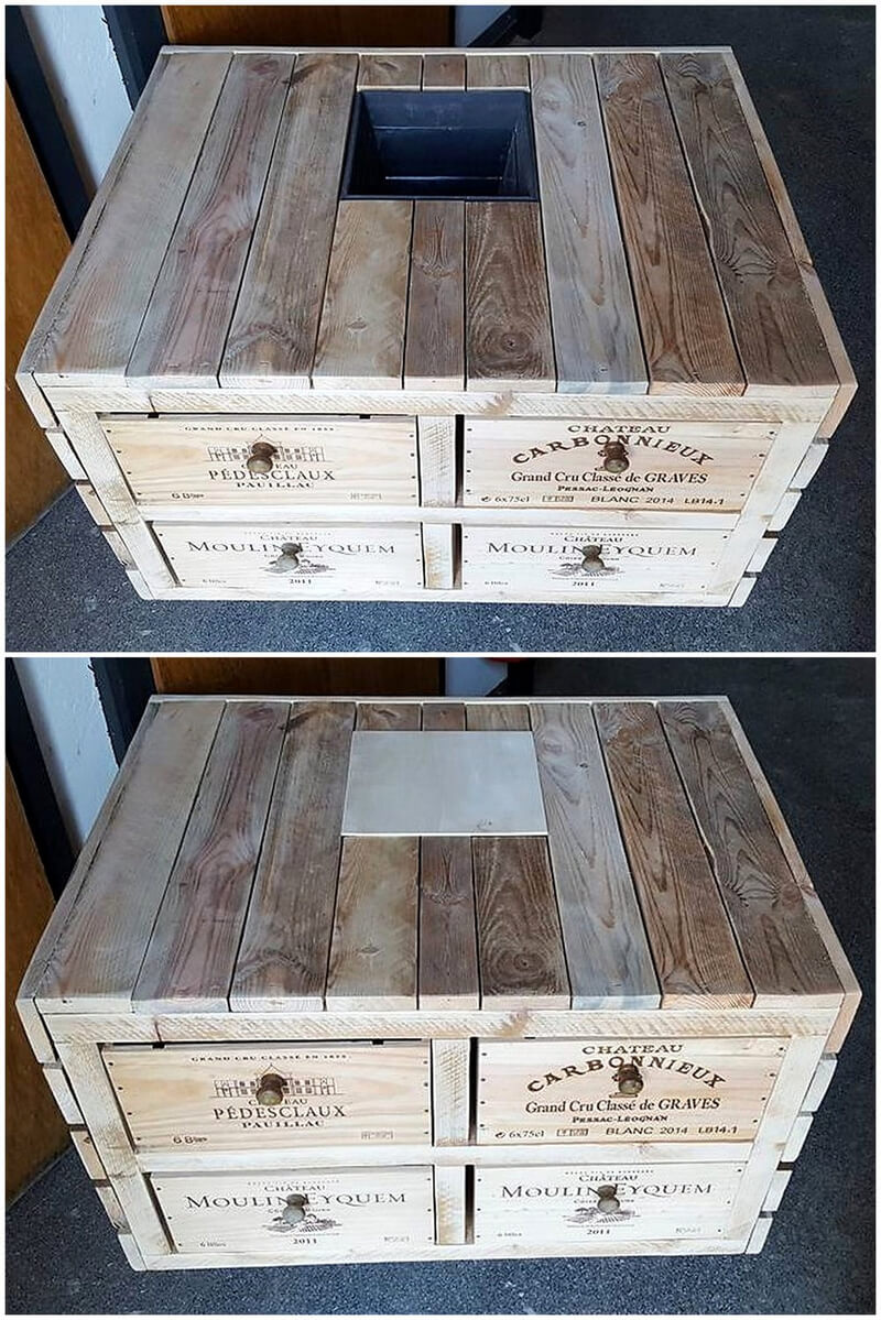 wood pallets made table idea