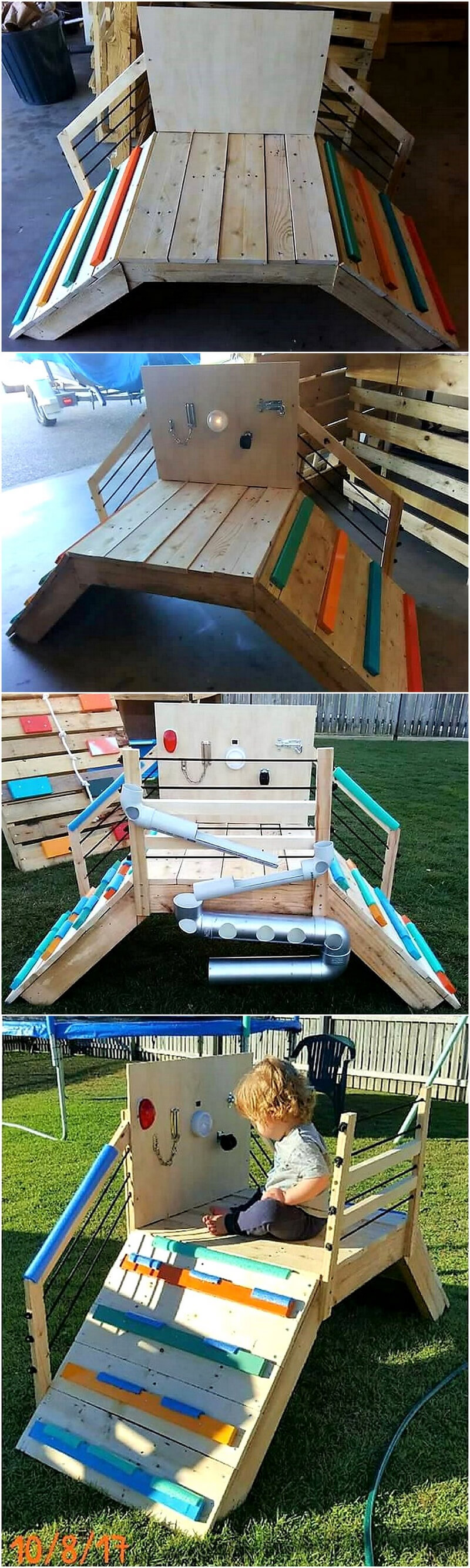 wooden pallets kids playland