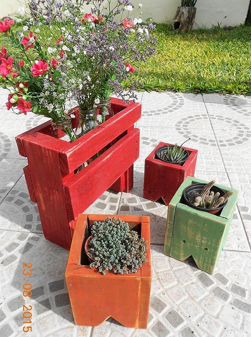 wooden pallets planters