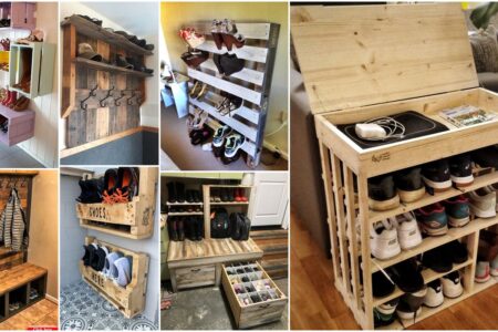 Pallet outlet shoe bench