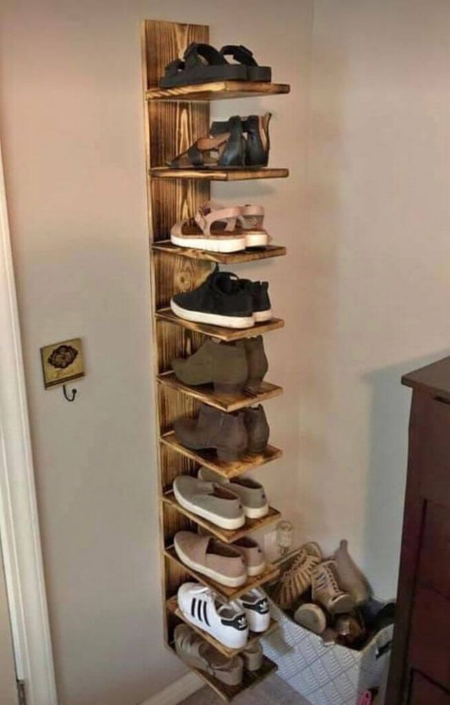 Wood Pallet Shoe Rack DIY Ideas | Wood Pallet Creations