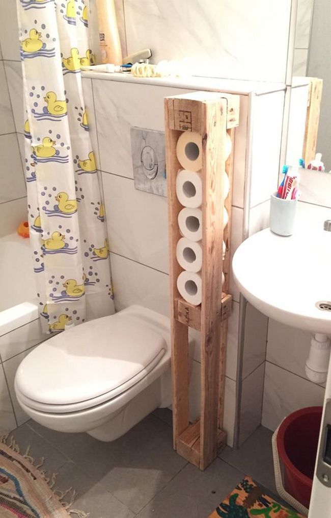 wood pallet ideas for bathroom or toilet (17)