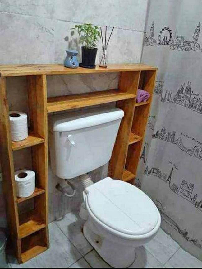 wood pallet ideas for bathroom or toilet (22)