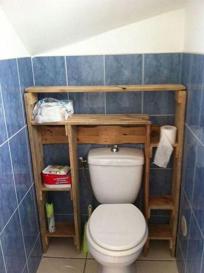wood pallet ideas for bathroom or toilet (27)