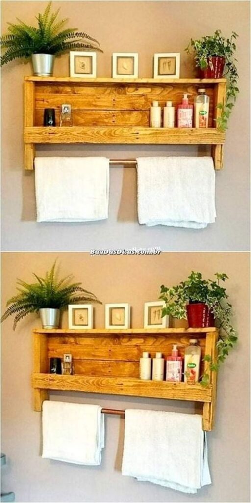 Ideas For Using Wood Pallets In Bathroom or Toilet Wood Pallet Creations