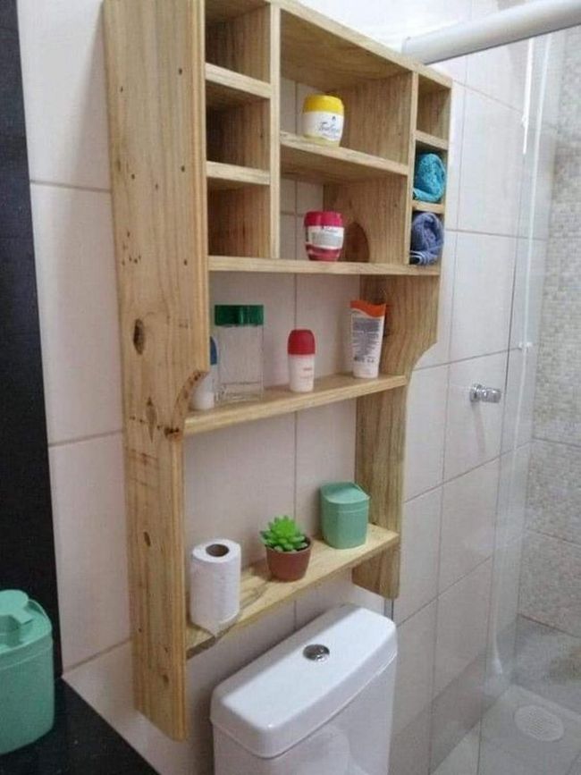 Ideas For Using Wood Pallets In Bathroom or Toilet | Wood Pallet Creations