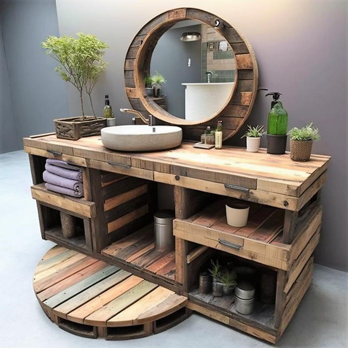 wood pallet bathroom vanity ideas (16)