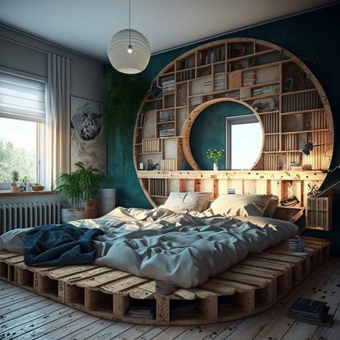 wood pallet bed ideas (17)