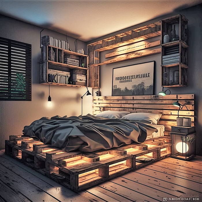 wood pallet bed ideas (32)
