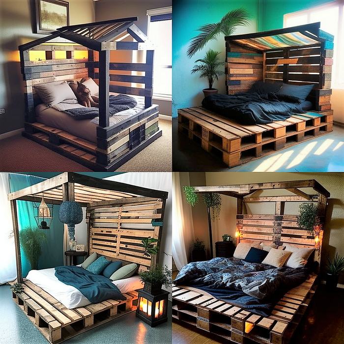 wood pallet bed ideas (37)