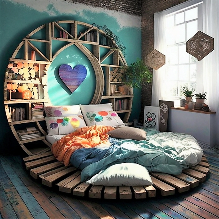 wood pallet bed ideas (6)