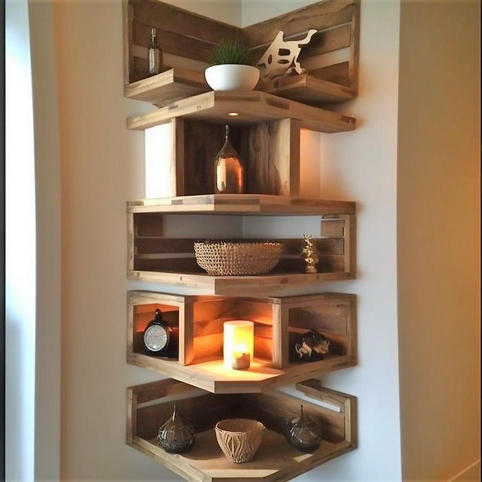 wood pallet corner shelf ideas (4)