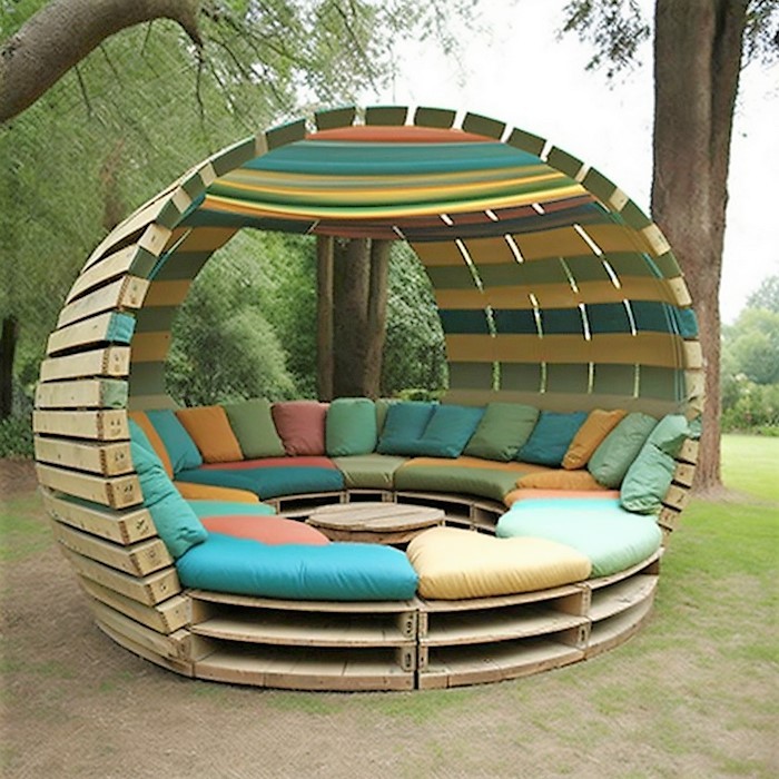 Wood Pallet Outdoor Furniture (2)