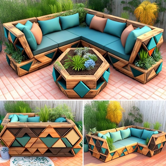 Wood Pallet Outdoor Furniture (21)