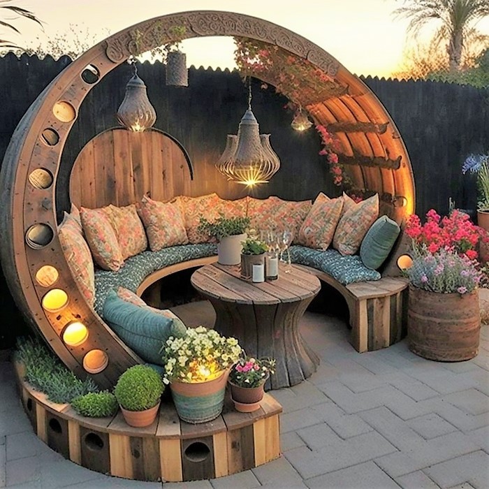 Wood Pallet Outdoor Furniture (26)