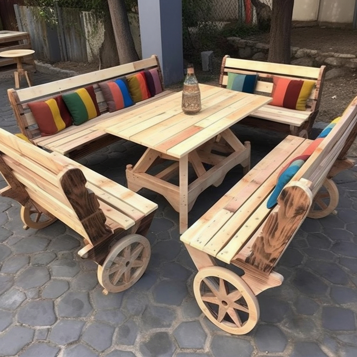 Wood Pallet Outdoor Furniture (6)