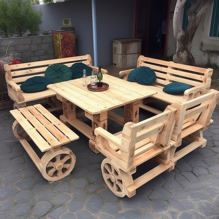 Wood Pallet Outdoor Furniture (7)